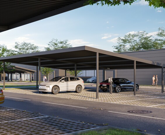 Solární carport Carporio U Solární carport Carporio U