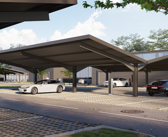 Solární carport Carporio Y Solární carport Carporio Y